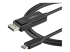 StarTech.com 6ft (2m) USB C to DisplayPort 1.2 Cable 4K 60Hz, Bidirectional DP to USB-C or USB-C to DP Reversible Video Adapter Cable, HBR2/HDR, USB Type C / Thunderbolt 3 Monitor Cable - Rechte hoek