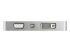 StarTech.com USB C Multiport Video Adapter met HDMI, VGA, Mini DisplayPort of DVI, USB Type C Monitor Adapter naar HDMI 1.4 of mDP 1.2 (4K), VGA of DVI (1080p), Zilver Aluminium (CDPVGDVHDMDP) - Voorkant