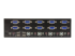 StarTech.com 4 poorts KVM switch met dubbele VGA - Rug