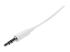 StarTech.com 3 m witte Slim 3,5 mm stereo/audiokabel - Rechte hoek
