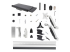 StarTech.com Wall Mount Workstation, VESA Mount For 32" Monitors (22lb/10kg), Fully Articulating Arms For Single Monitor Mount & Keyboard Tray, Includes Desktop Computer/PC Bracket - Voorkant