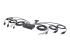 StarTech.com 2-Port Dual-Monitor DisplayPort Cable KVM Switch, 4K 60Hz, Compact KVM with 5ft/1.5m USB-A/DisplayPort/Audio Integrated Cables, Bus Powered - Rechte hoek