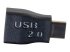 C2G USB 2.0 USB Type C to USB Micro B Adapter M/F - Bovenkant