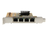 StarTech.com 4-Poort PCI Express gigabit netwerk adapter kaart - Linkerkant
