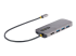 StarTech.com USB C Multiport Adapter, 4K 60Hz HDMI Video, 3-Port 5Gbps USB-A 3.2 Hub, 100W Power Delivery Passthrough, GbE, USB Type-C Mini Travel Dock with Charging, 12in/30cm Cable - Rug