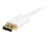 StarTech.com 2 m witte Mini DisplayPort?-naar-DisplayPort 1.2 adapterkabel M/M - Close-up