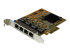 StarTech.com 4-Poort PCI Express gigabit netwerk adapter kaart - Linkerhoek