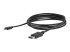 StarTech.com 6ft/1.8m USB C to DisplayPort 1.2 Cable 4K 60Hz, USB-C to DisplayPort Adapter Cable HBR2, USB Type-C DP Alt Mode to DP Monitor Video Cable, Works with Thunderbolt 3, Black - Rechte hoek