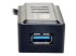Eaton Tripp Lite series Portable 4-Port USB 3.0 SuperSpeed Mini Hub with Built In Cable - Close-up